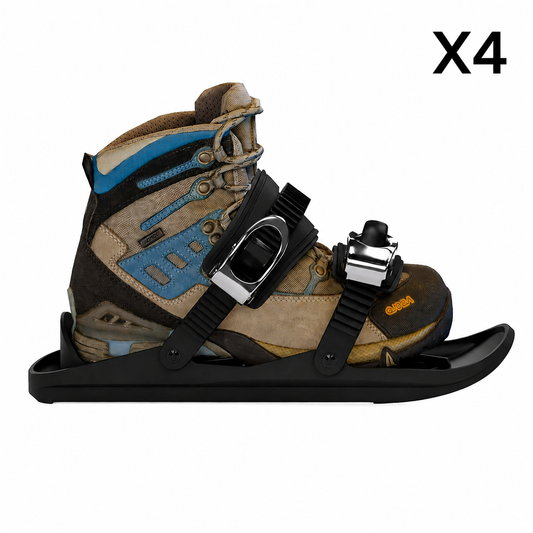 SnowSkate® Mini-skis pour chaussures| 4 Paires